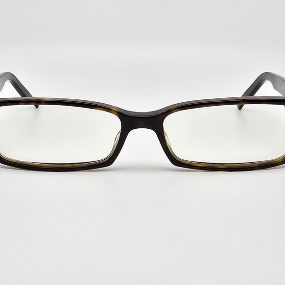 Gucci GG1574 086 Olive Amber Rectangular Eyeglasses Frame w Case Italy 53-15-140 - Picture 2 of 15